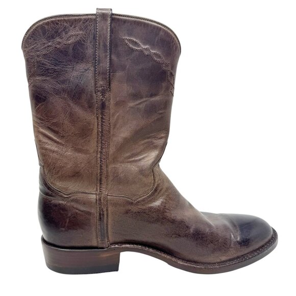 Kemo Sabe Mad Dog Roper Western Boots Mens 9.5 EE Brown Leather Handmade - Picture 7 of 15